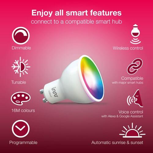 Innr GU10 Kleuren Spot 8-Pack Zigbee