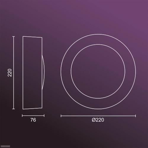 Philips Hue Outdoor Daylo Wandlamp Aluminium