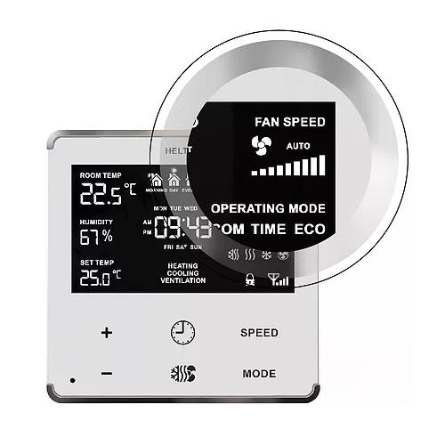 Heltun Fan Coil Thermostaat Z-Wave Plus Wit/Wit